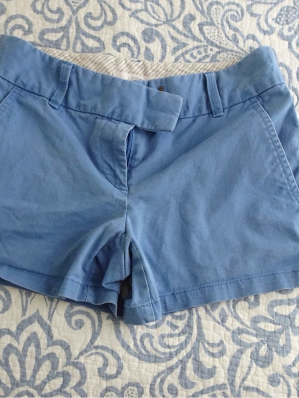 LOFT Soft Light Blue Cotton Shorts